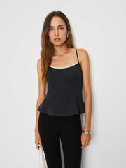 Reformation Genevieve Top - Charcoal
