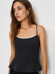 Reformation Genevieve Top - Charcoal