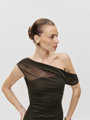 Reformation Adrielle Knit Dress - Coco
