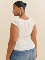 Reformation Alabama Top Es - Ivory
