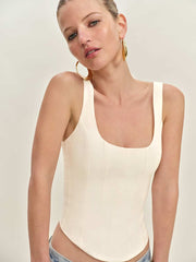 Reformation Seren Top - Fior Di Latte