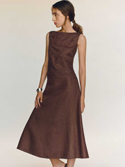 Reformation Ivy Linen Skirt - Cafe