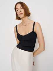 Reformation Waverly Sweater Tank - Black