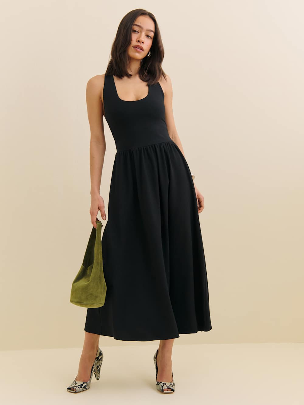 Reformation Walker Knit Dress - Black
