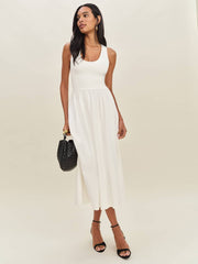 Reformation Walker Knit Dress - Fior Di Latte
