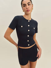 Reformation Ellen Knit Top - Navy