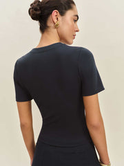 Reformation Ellen Knit Top - Navy