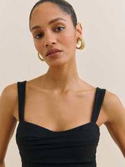 Reformation Trish Knit Top - Black