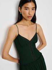 Reformation Citrus Dress - Forest