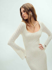 Reformation Tilda Knit Dress - White