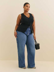 Reformation Skylar Top Es - Black
