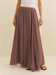 Reformation Gemma Skirt - Choco Dot