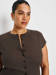 Reformation Raelynn Knit Top Es - Mole