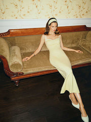 Reformation Remi Knit Dress - Soft Yellow