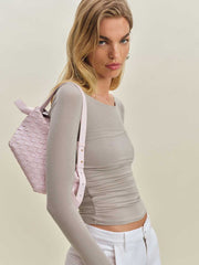 Reformation Julian Knit Top - Rock
