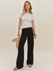 Reformation Lucas Pointelle Top - White