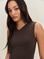 Reformation Wren Knit Top - Mole