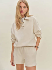 Reformation Leon Sweat Short - Almond
