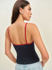 Reformation Arnie Tank - Midnight With Red