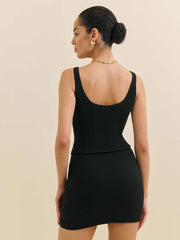 Reformation Allen Dress - Black