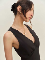 Reformation Lila Sleep Dress - Black
