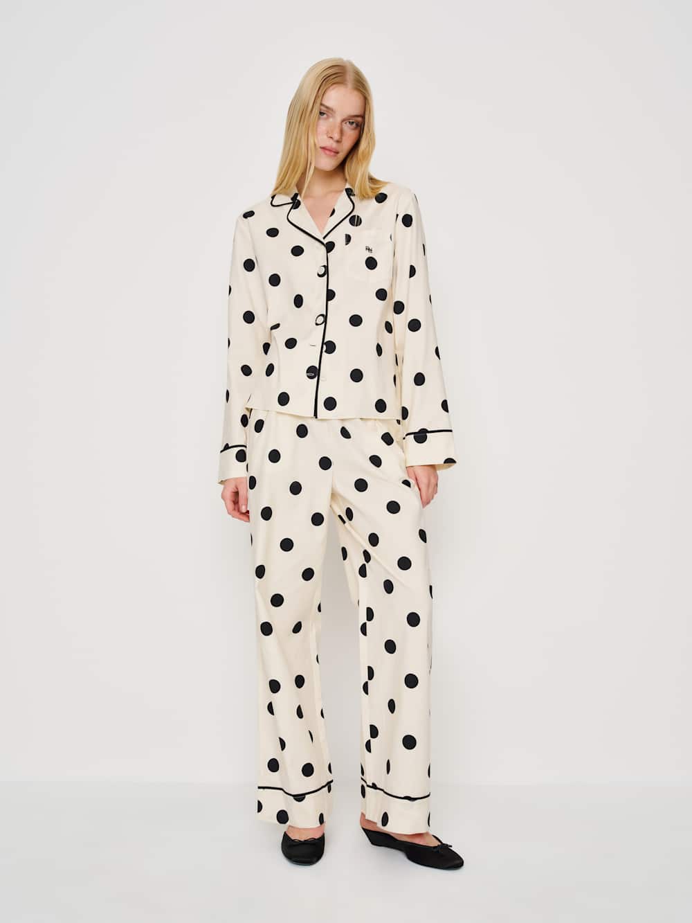 Reformation Coco Pajama Set - Pluto Dot