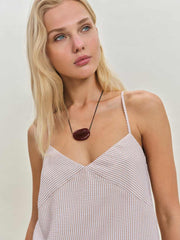 Reformation Emina Top - Sand Stripe