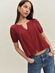 Reformation Calia Top - Rubies
