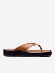 Reformation Eden Platform Thong - Pecan Black
