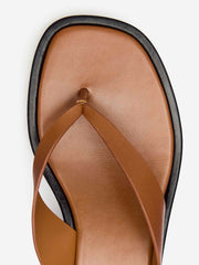 Reformation Eden Platform Thong - Pecan Black