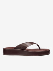Reformation Eden Platform Thong - Espresso Leather Suede