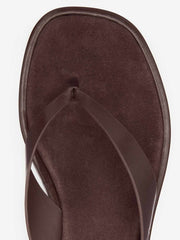 Reformation Eden Platform Thong - Espresso Leather Suede