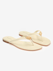 Reformation Onyx Thong Sandal - Cream Puff Conch