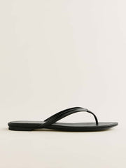 Reformation Onyx Thong Sandal - Black Snake