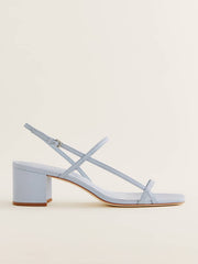 Reformation Serenity Block Heeled Sandal - Mist Leather