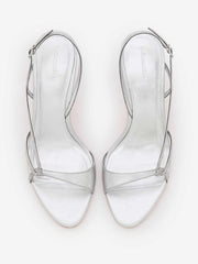 Reformation Nino Slingback Heeled Sandal - Silver