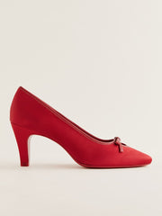 Reformation Pam Pump - Lipstick Satin
