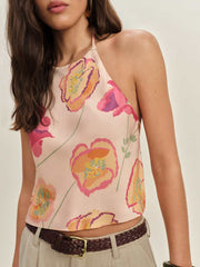 Reformation Jeany Silk Top - Viviana