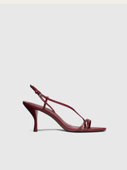 Reformation Petunia Heeled Sandal - Berry Jam Leather