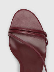 Reformation Petunia Heeled Sandal - Berry Jam Leather
