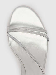 Reformation Petunia Heeled Sandal - Silver