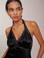 Reformation Nora Silk Dress - Black