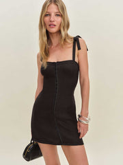 Reformation Dion Dress - Black