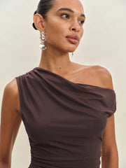 Reformation Belle Knit Dress - Mole
