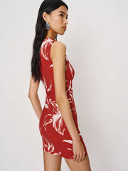 Reformation Belle Knit Dress - Tahitian Lily