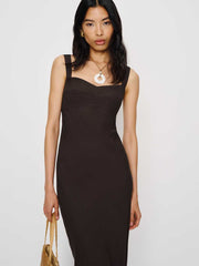 Reformation Yale Dress - Mole