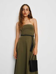 Reformation Lora Knit Dress - Dark Olive