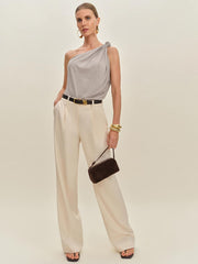 Reformation Harvey Knit Top - Heather Taupe