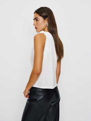 Reformation Harvey Knit Top - White