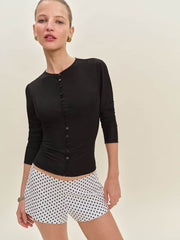 Reformation Val Knit Cardigan - Black